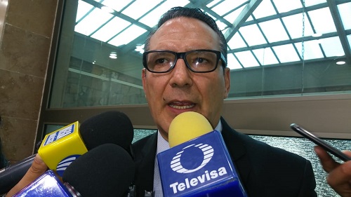 El dirigente ofreció una conferencia de prensa. (Alondra Ávila)
