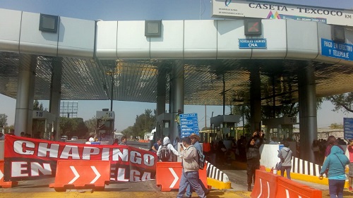 Los manifestantes se desplegaron por la zona. (Especial)