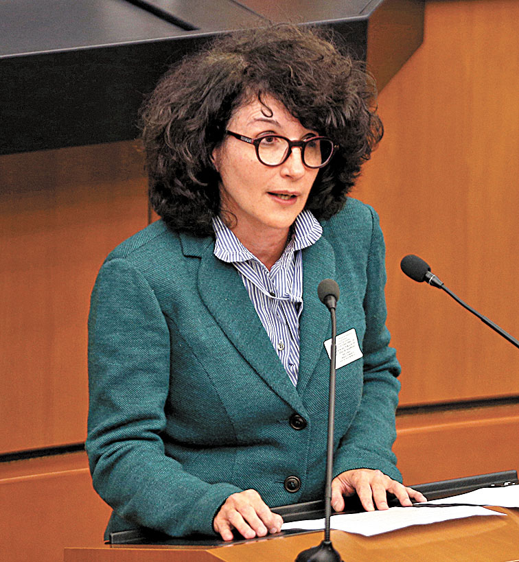María Novoa, integrante de la asociación civil. (Héctor Téllez)
