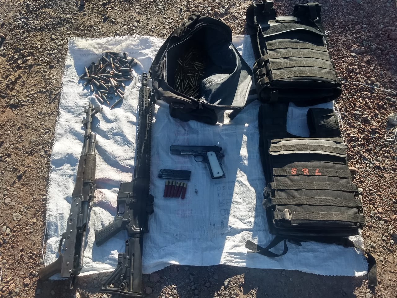 En el operativo participaron elementos de la Gendarmería, Policía Municipal y FSPE