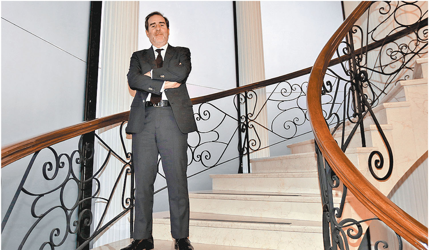 El líder de la institución financiera. (Javier Ríos)
