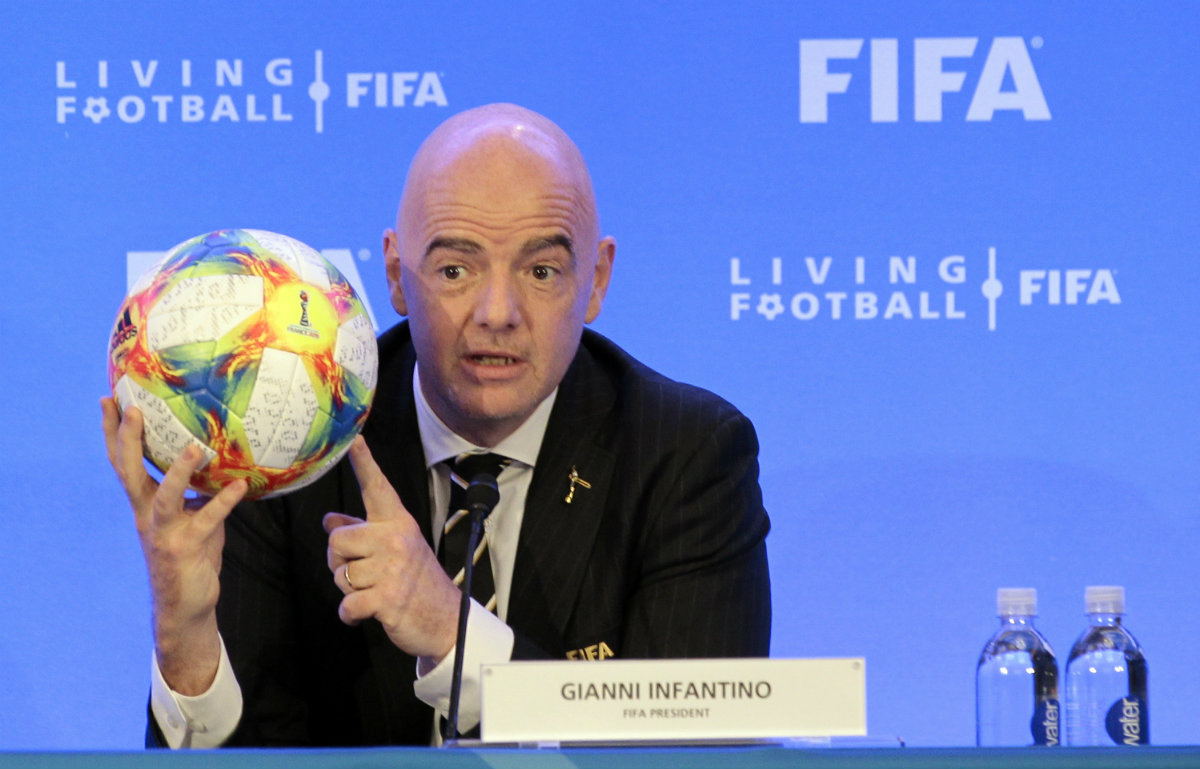 Gianni Infantino, presidente de la FIFA (AP)