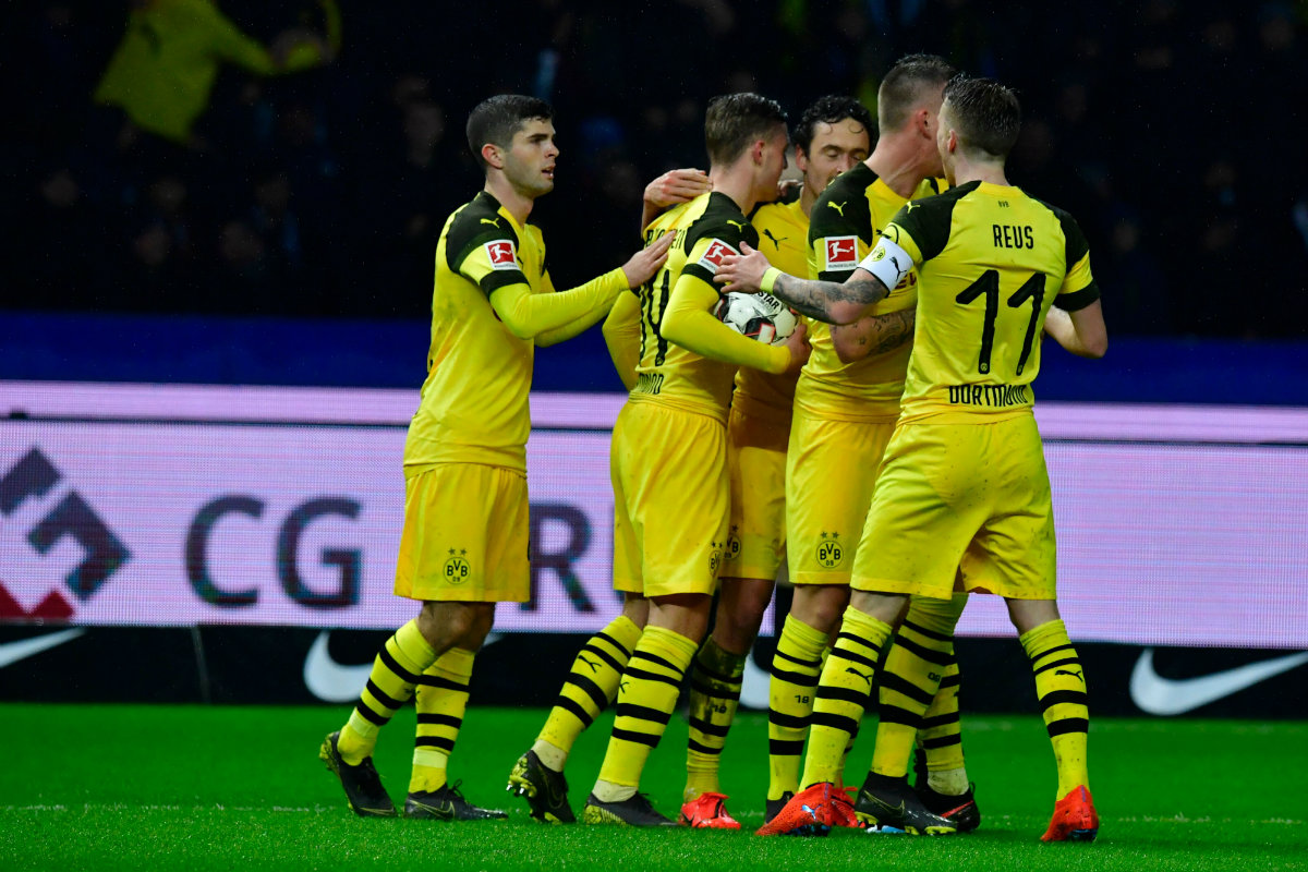 Borussia Dortmund venció al Hertha Berlín (AFP)