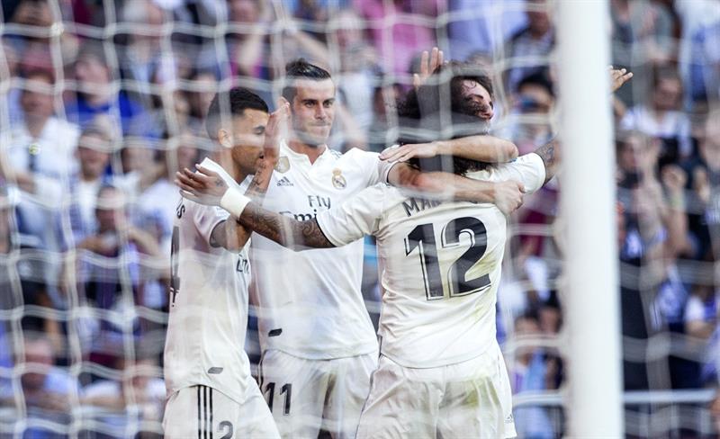 Gareth Bale marca gol en el triunfo del Real Madrid ante el Celta de Vigo (EFE)