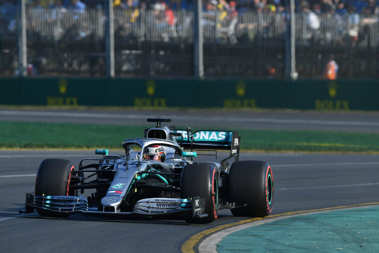 Lewis Hamilton en Australia (AFP)