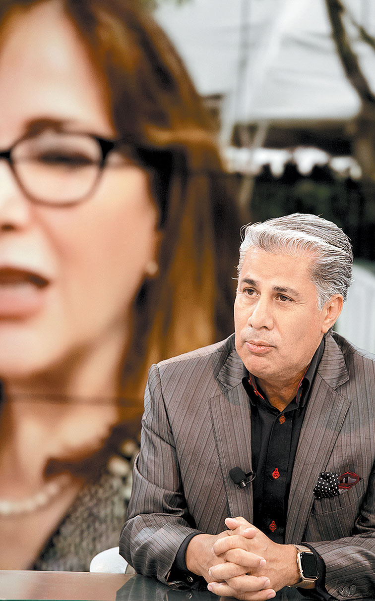 El morenista, en MILENIO TV. (Jorge Luis Menéndez)