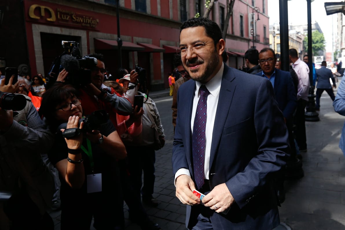 Martí Batres, presidente de la Mesa Directiva del Senado. (Araceli López)