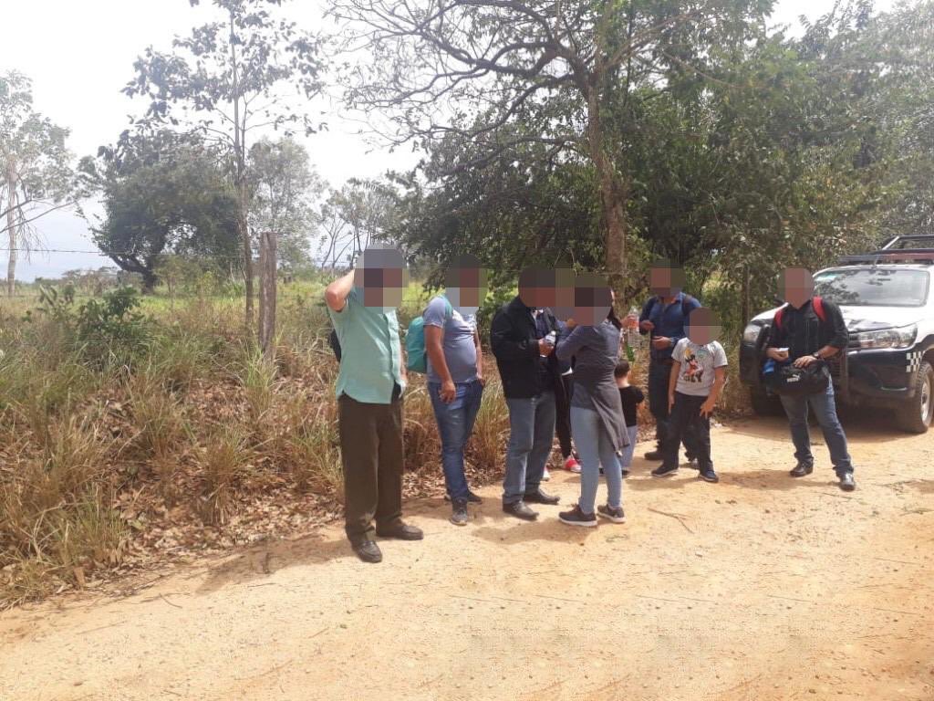 Los migrantes fueron asegurados por autoridades estatales. (SSP Veracruz)