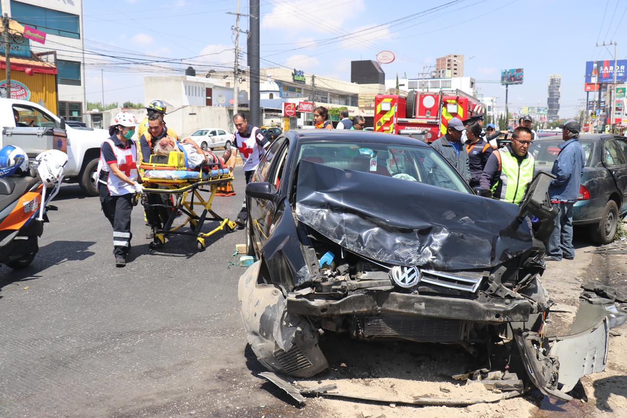 El accidente ocurrió este lunes, a la altura de la calle Campestre frente a Taquitos Tito, según los peritajes (Andrés Sánchez)