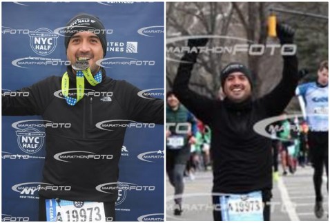 Fernando Yunes fue captado corriendo en el Maratón de Nueva York. (Especial)