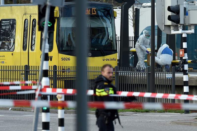 El tiroteo se registró a las 10:45 horas en una estación de tranvía de Utrecht. (AFP)