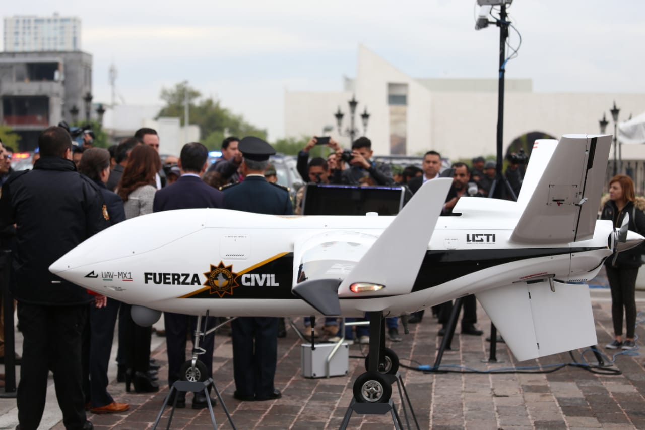 Dron de seguridad. Foto: Jorge López/Archivo.