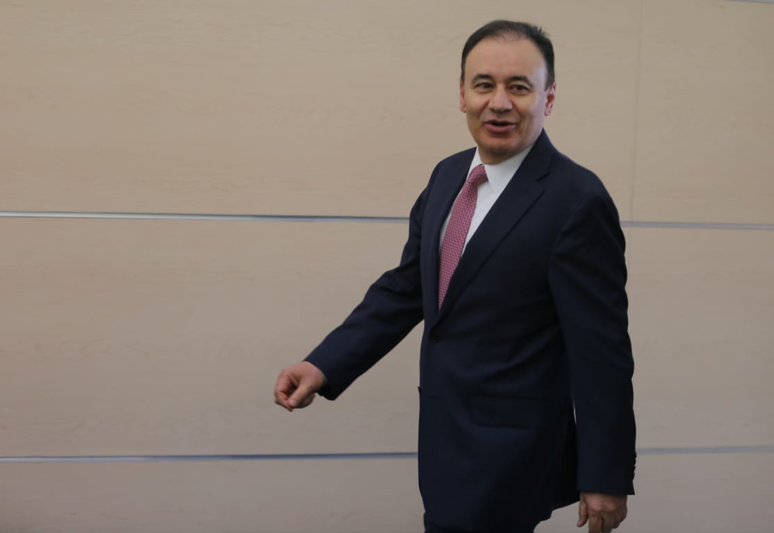 Alfonso Durazo habló sobre el presupuesto de la Guardia Nacional. (Javier Ríos)