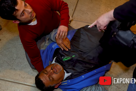 La esposa del hombre dijo que no le creyeran y lo dejó en el lugar (Captura de pantalla).