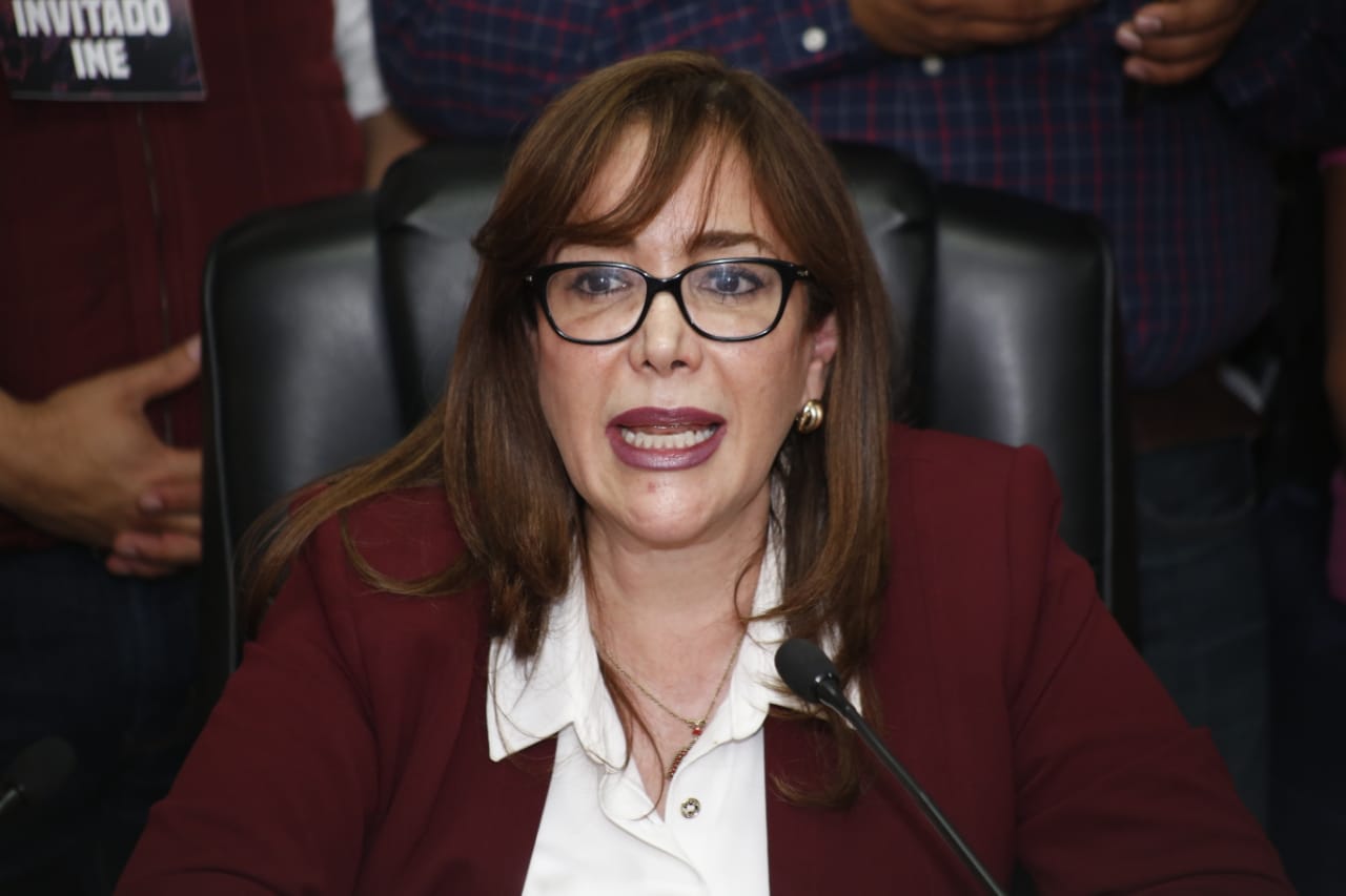 Dirigente de Morena, Yeidckol Polevnsky (Andrés Lobato)