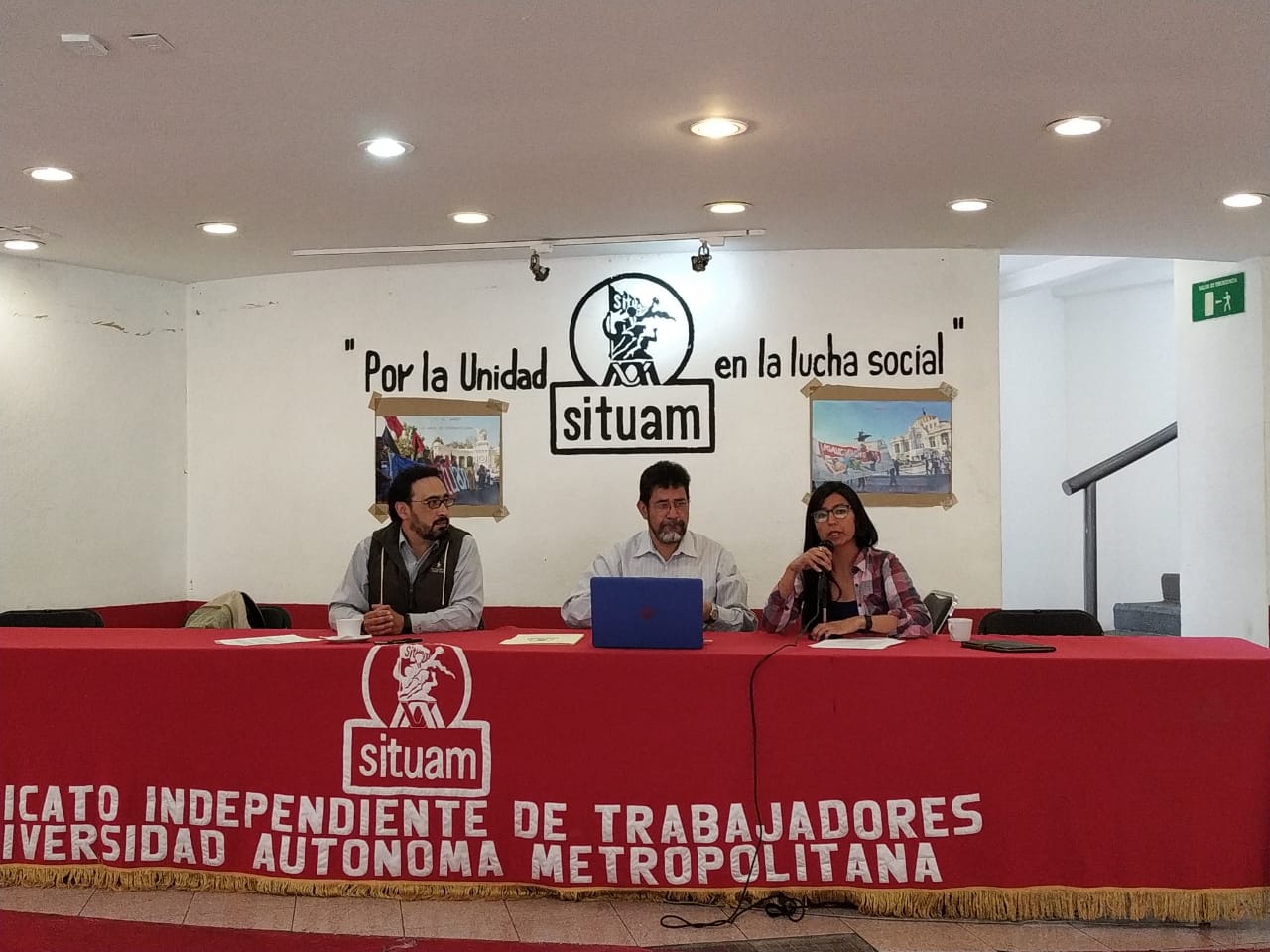 Sindicato de trabajadores acusa a autoridades de alargar conflicto laboral/Alma Paola Wong.