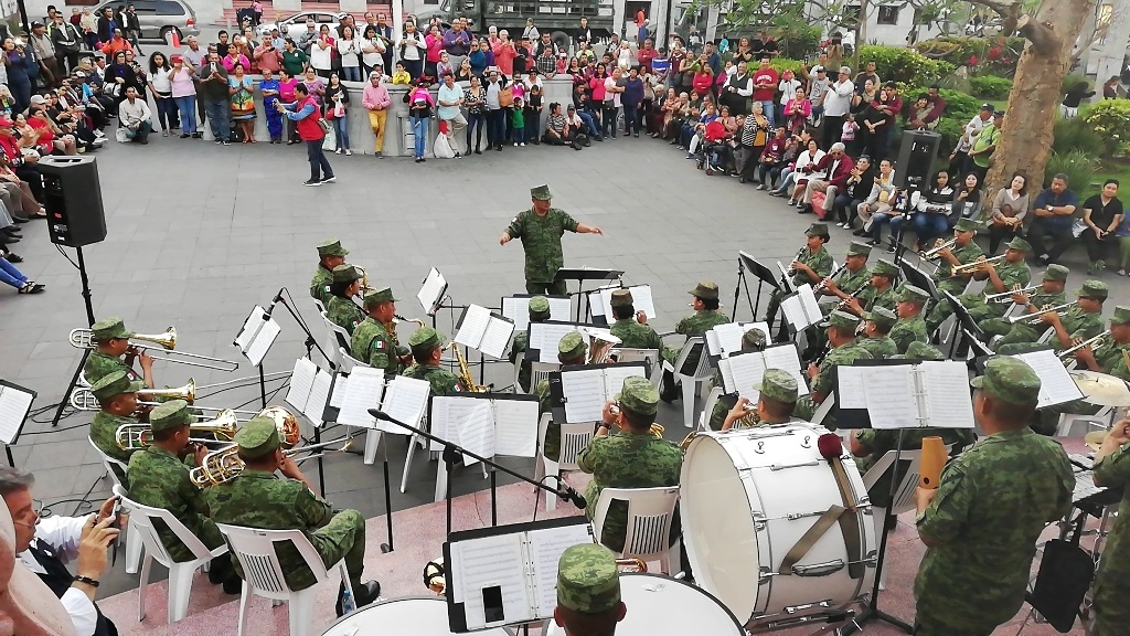 Banda musical de la Sedena. (Denis Sánchez)