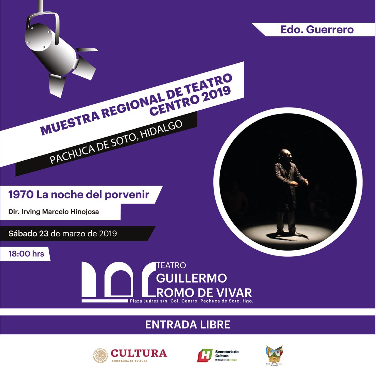 Puesta en escena “1970 y la noche del porvenir”  llega nuevamente a Pachuca. (Cortesía)