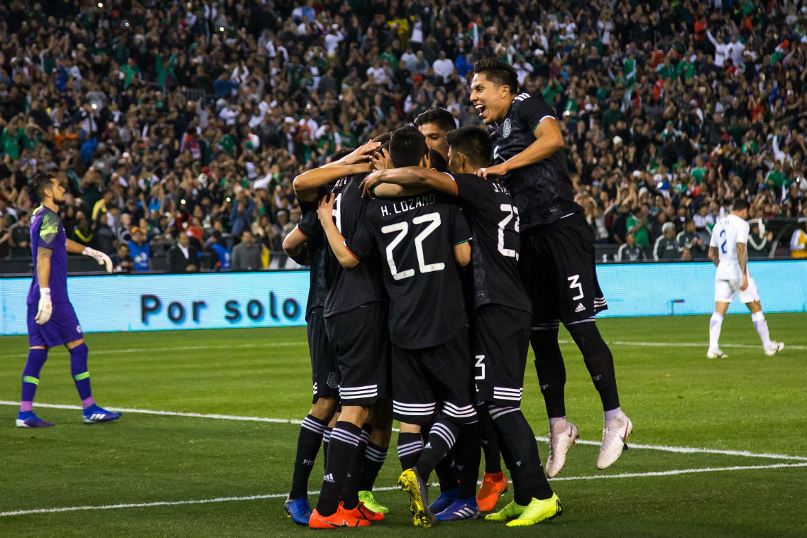 Selección mexicana celebra gol (Mexsport)