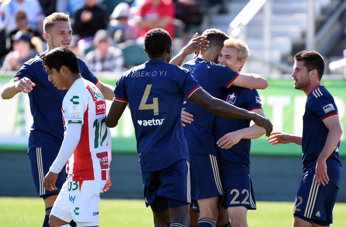 Necaxa cayó frente al North Caroline FC (Twitter @NorthCarolinaFC)