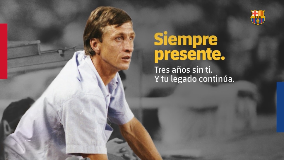 Johan Cruyff fue homenajeado por el Barcelona (Especial)
