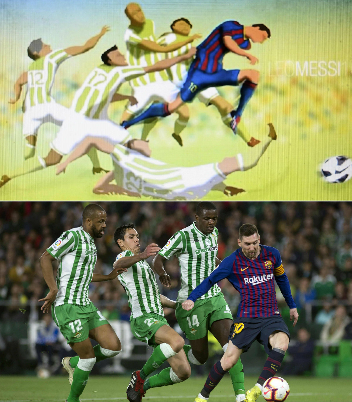 Lionel Messi hace realidad una pintura que un arquitecto bangladesí hizo hace seis años (AFP)