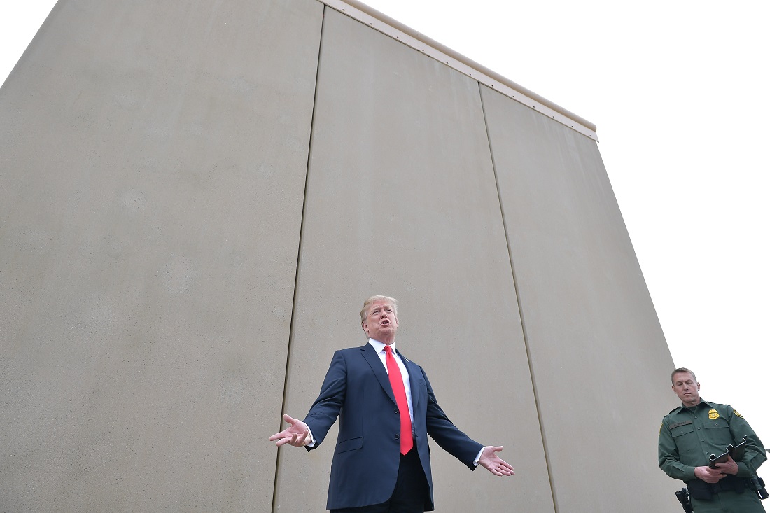 La construcción del muro ha sido uno de los principales compromisos de Trump desde su campaña. (AFP)