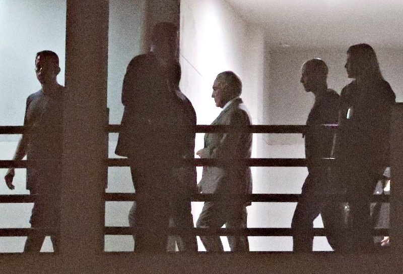 El ex presidente al momento de ser trasladado a prisión, el pasado jueves.