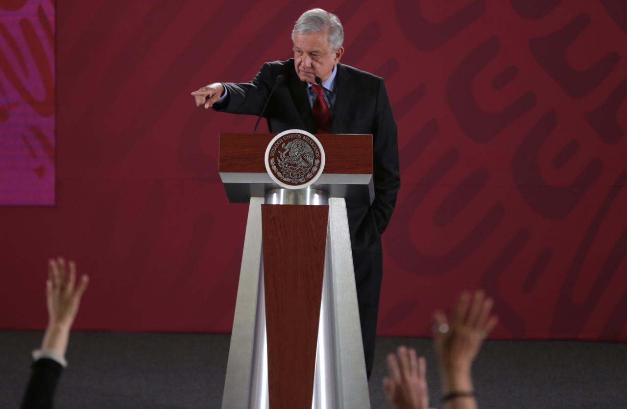 Conferencia de prensa matutina de Andrés Manuel López Obrador. /Jesús Quintanar