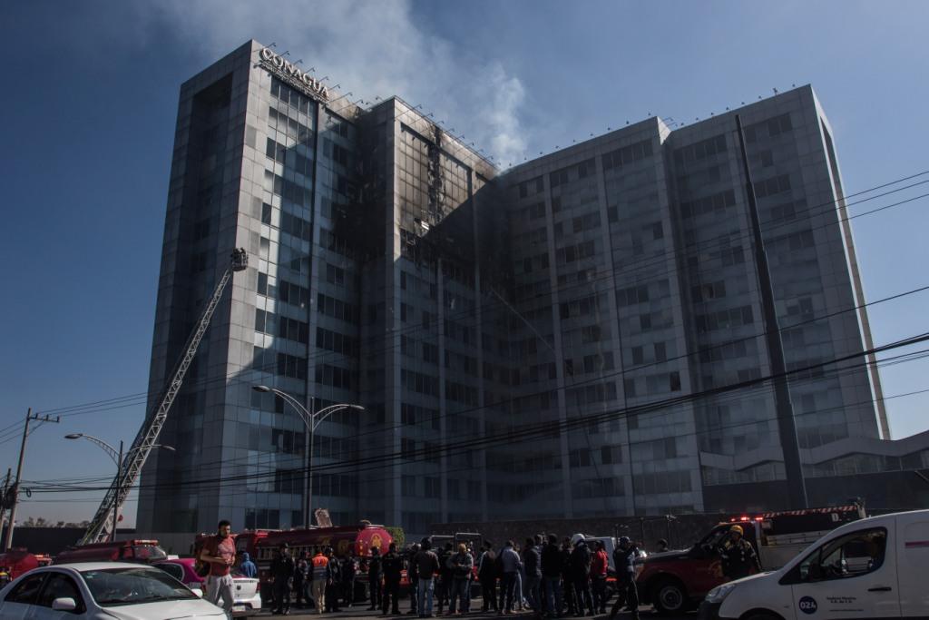 El edificio de Conagua sigue en resguardo por la PGJ. (Cuartoscuro)