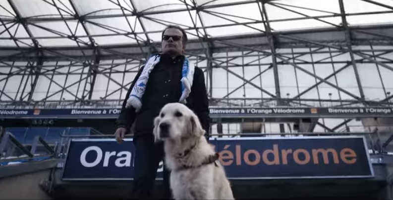 Jean-Marie Aficionado invidente del Olympique Marsella