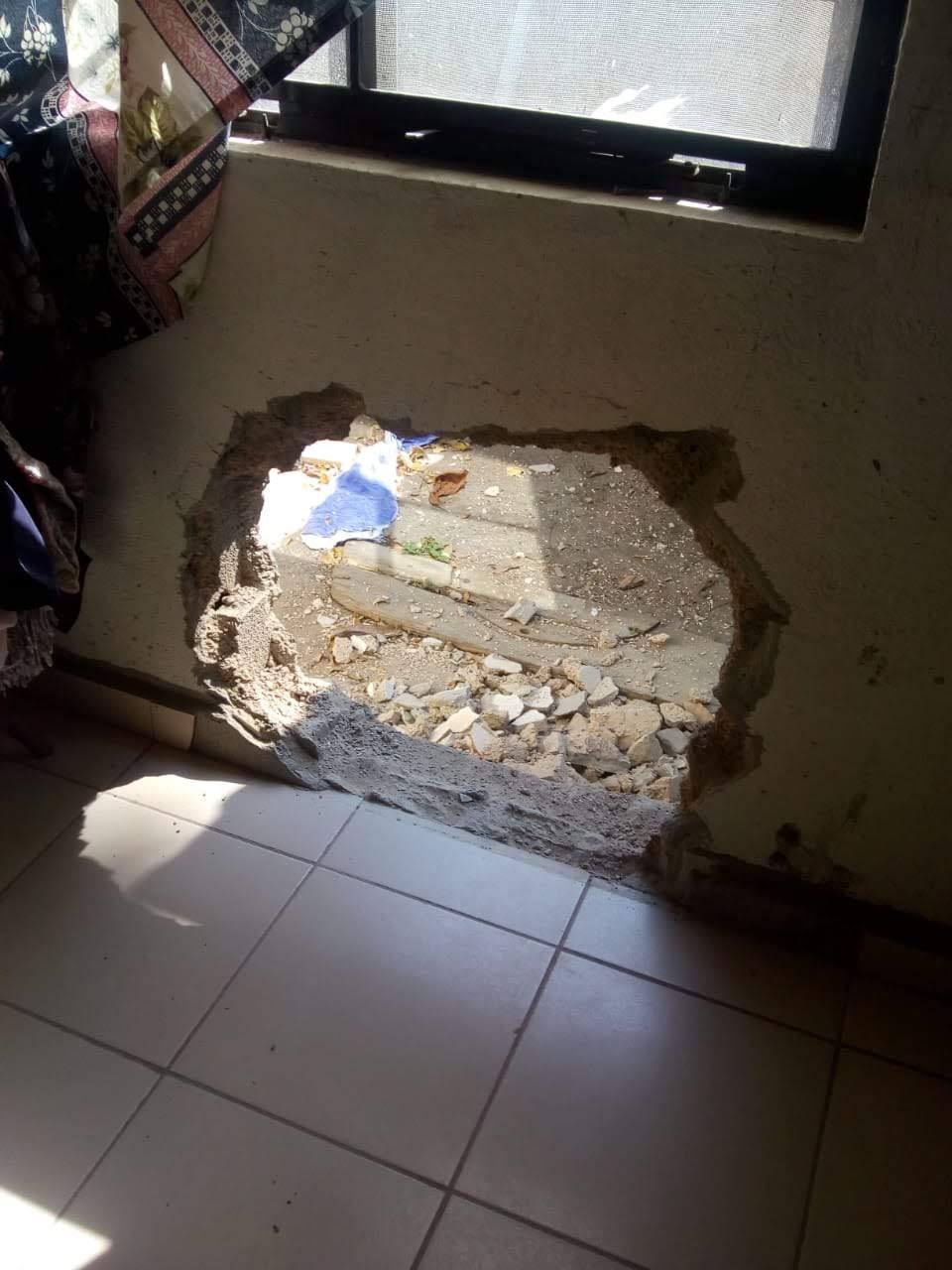 Rompen pared de casa