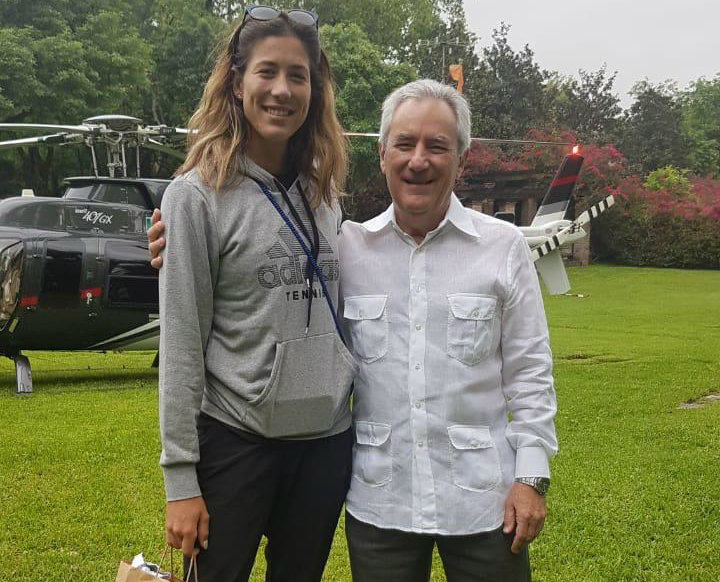 Muguruza y Hernán Garza (Cortesía)