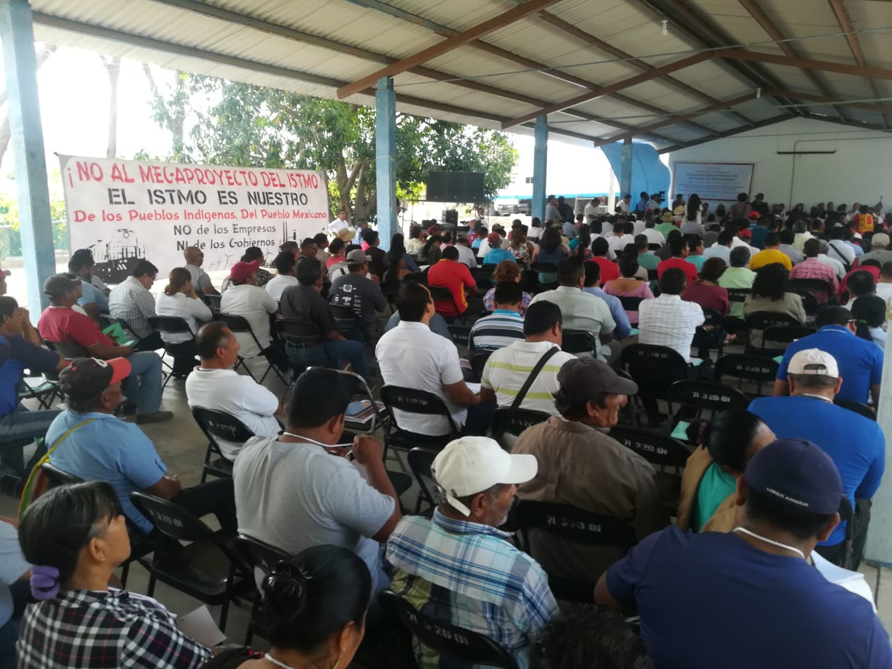 Las consultas se convirtieron en asambleas en la zona del Itsmo de Tehuantepec. (Especial)