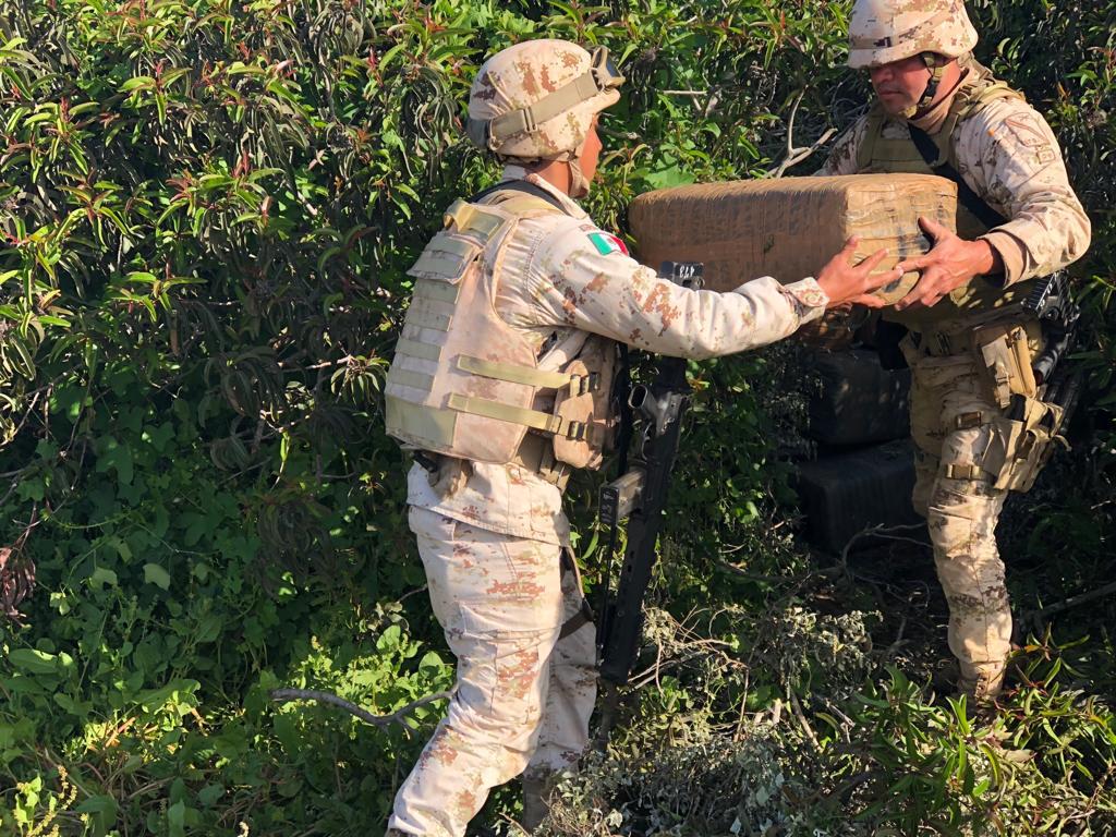 El personal de 67 Batallón de Infantería en San Quintín, realizó el hallazgo como parte de la Operación Colonet.