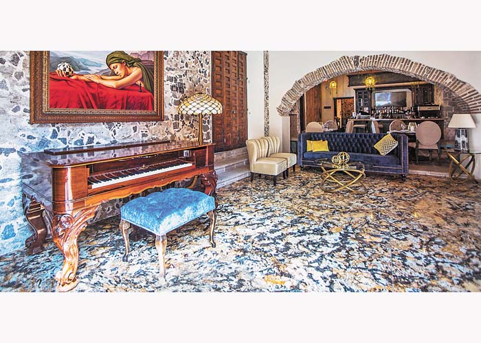 Su particular diseño colonial convive con técnicas decorativas contemporáneas. Cortesía