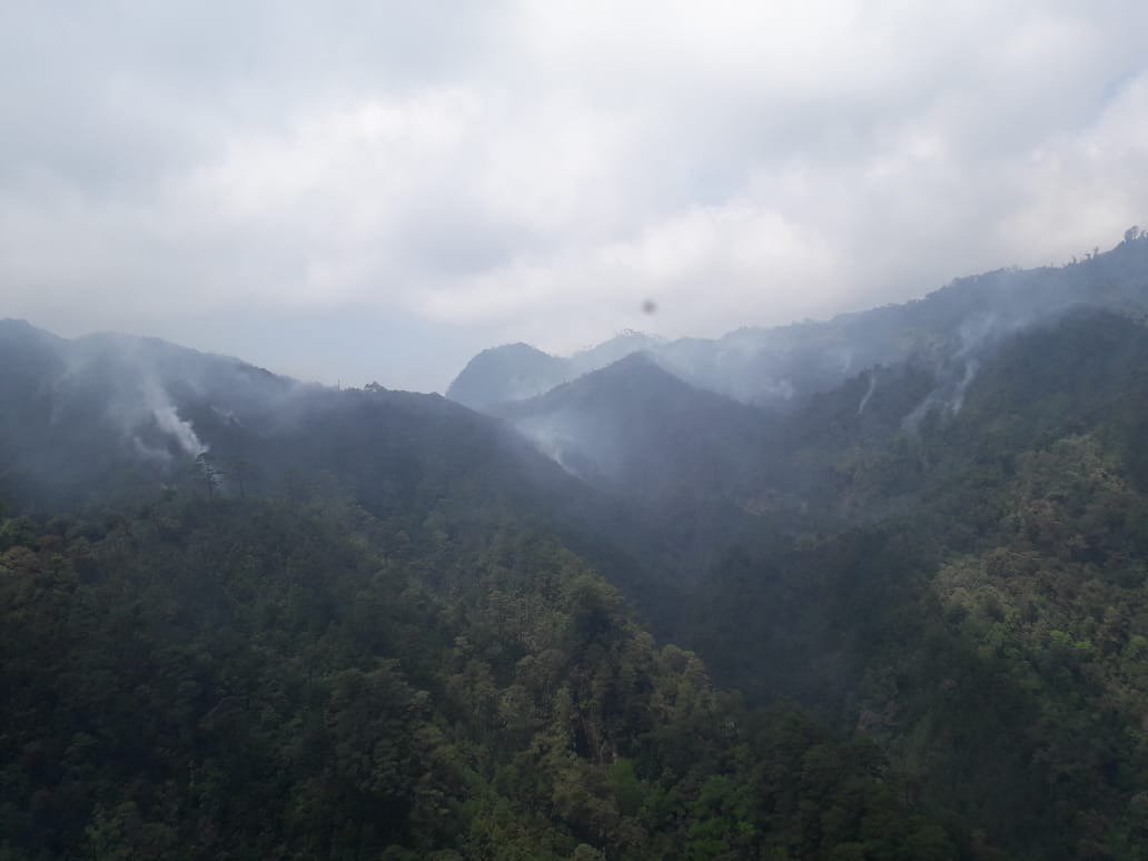 El incendio comenzó durante el fin de semana.