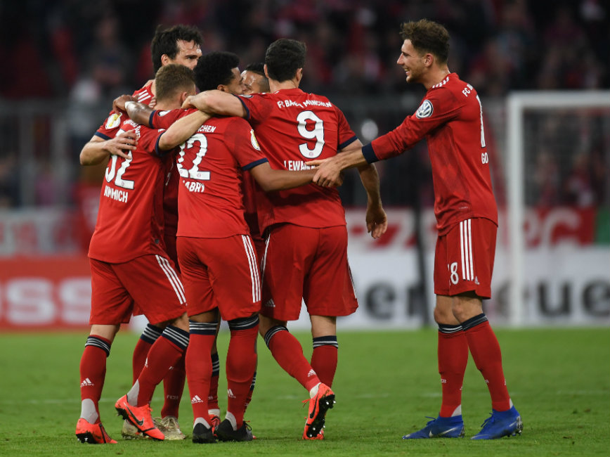 El Bayern accedió a las Semfinales de la Pokal (AFP)