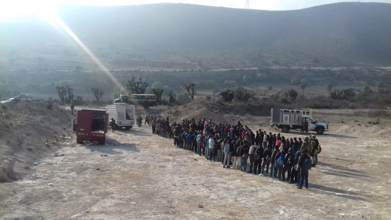 Los migrantes fueron abandonados en ese lugar (Especial)