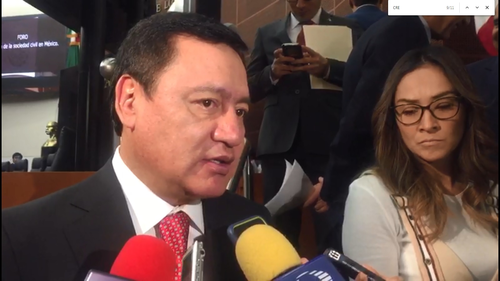 Miguel Ángel Osorio Chong, coordinador del PRI, advirtió sobre las consecuencias que tendría para la CRE el aprobar las ternas (Silvia Arellano)