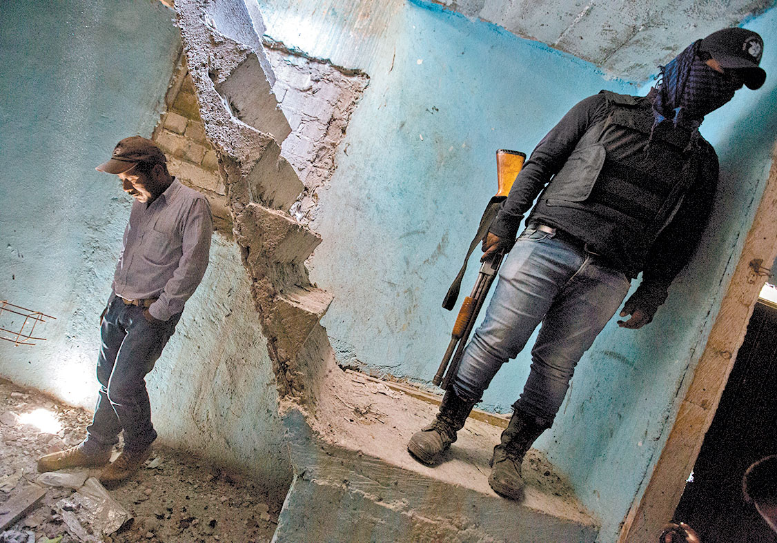 Una de las viviendas abandonadas era usada como casa de seguridad. (Jesús Quintanar)