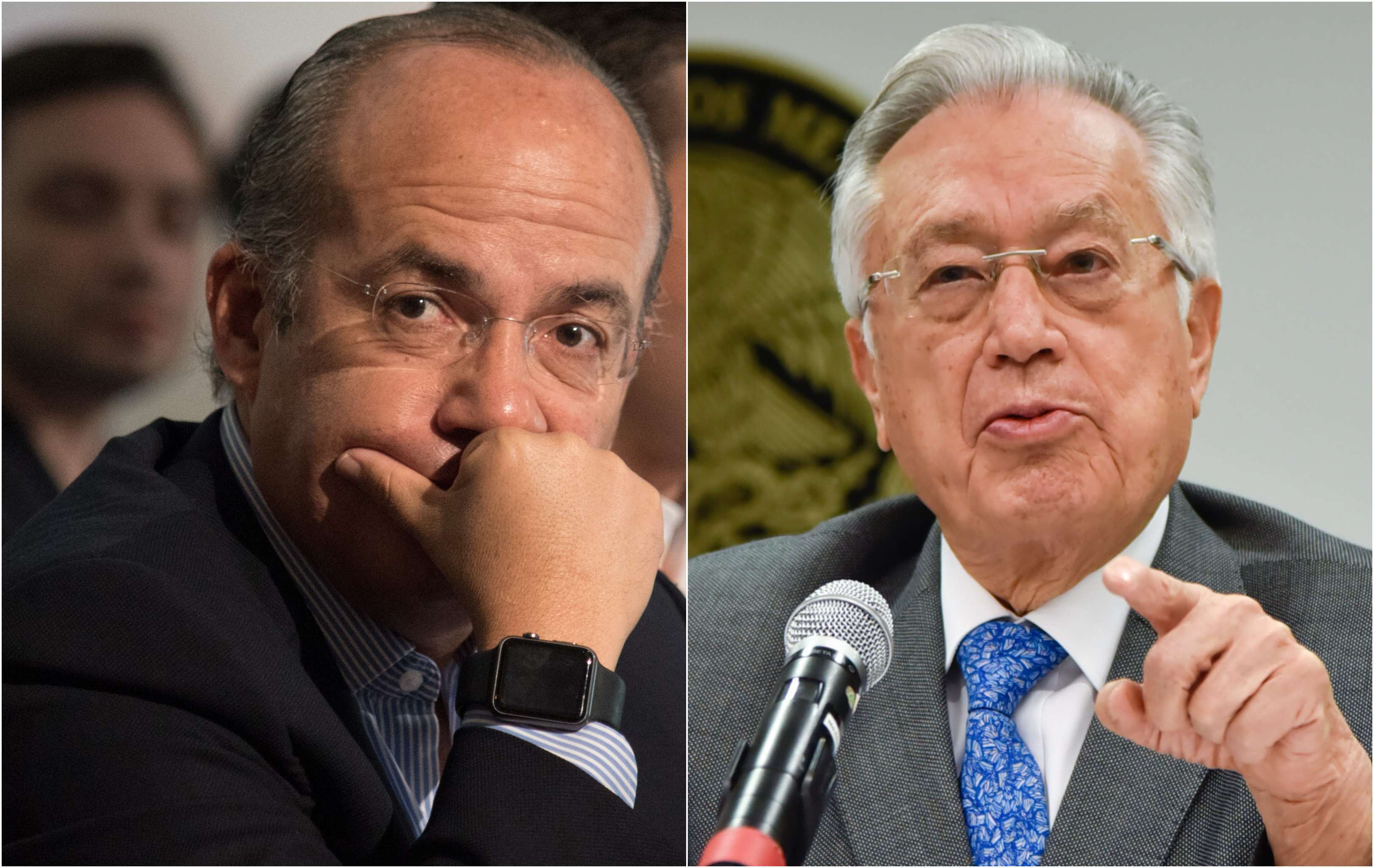 Felipe Calderón y Manuel Bartlett se pelearon en Twitter por el apagón en la Península de Yucatán. (Cuartoscuro)
