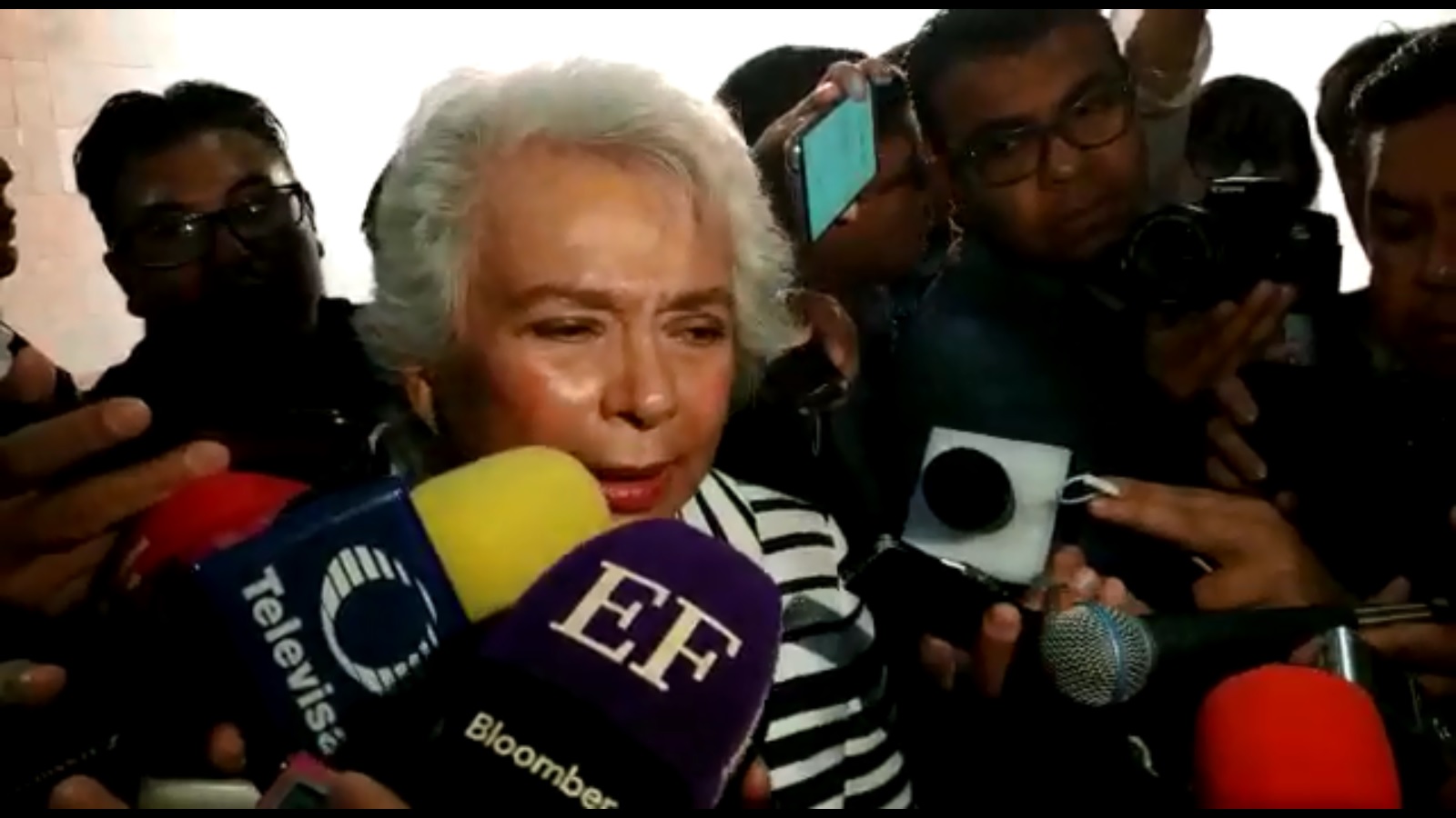 Olga Sánchez Cordero, titular de Segob, recordó que la Constitución permite al Presidente elegir un mando militar para la Guardia Nacional (Elia Casti