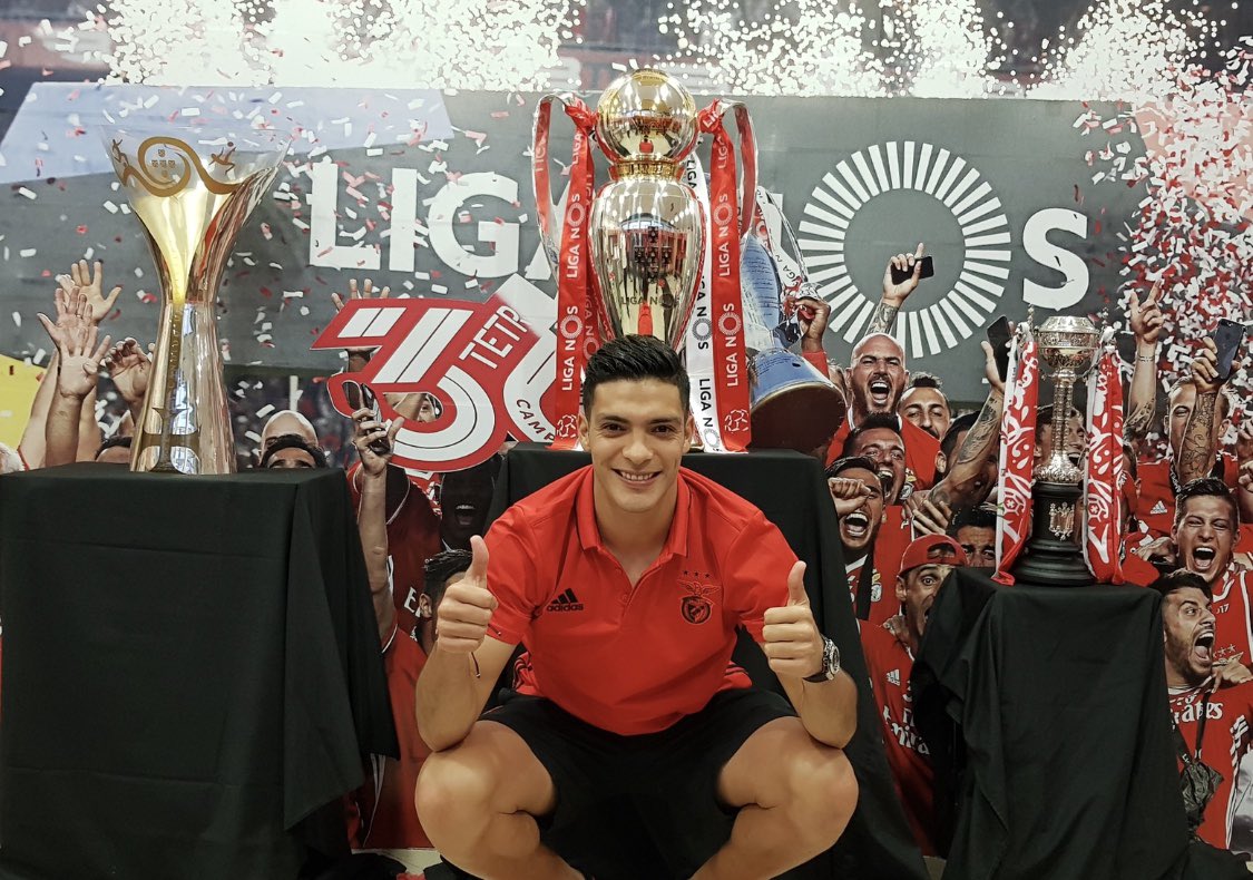 Raúl Jiménez agradece al Bénfica tras compra de los Wolves (Twitter @Raul_Jimenez9 )