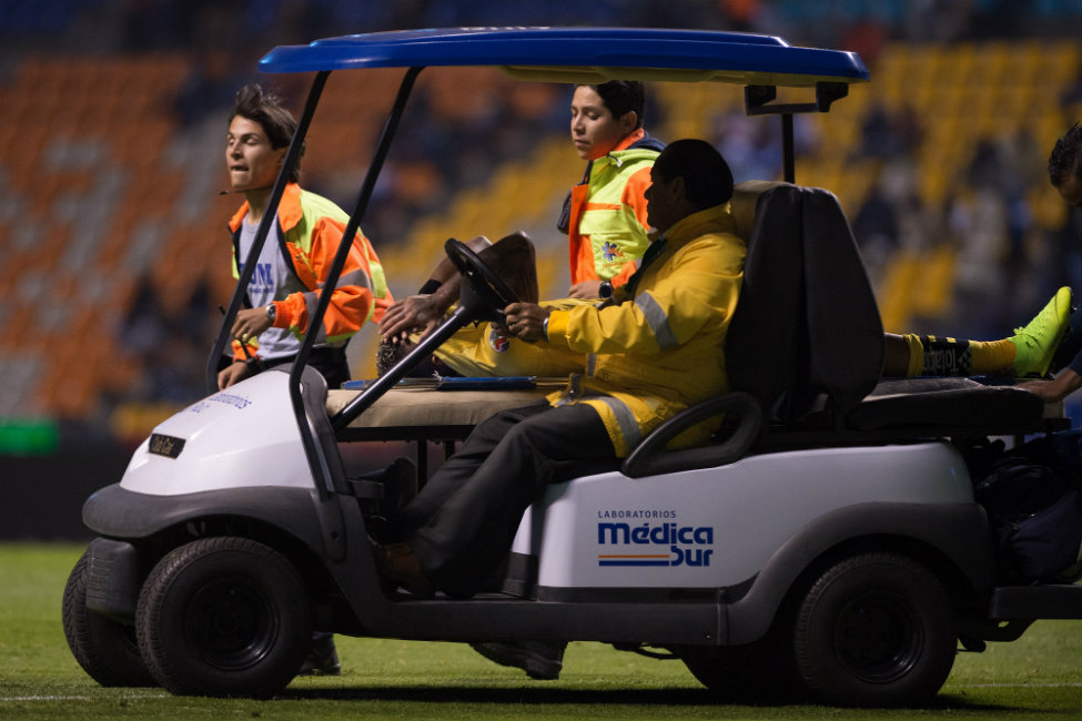 Ray Sndoval tras su lesión (Mexsport)