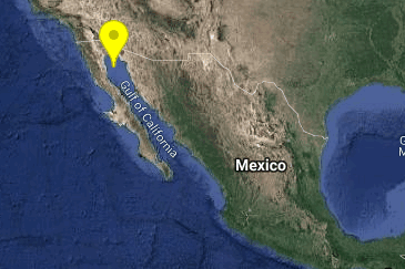 El sismo en Baja California ocurrió a las 02:37 horas. | Twitter @SismologicoMX