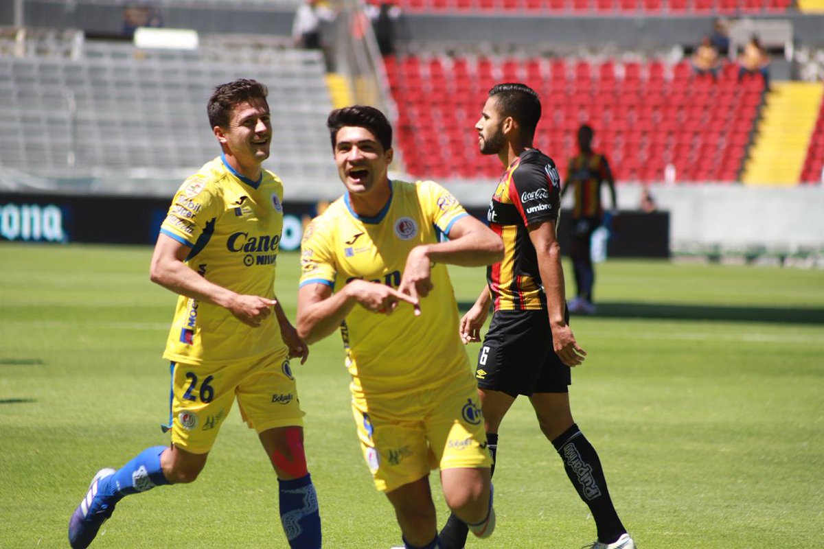 San Luis rescató un punto ante Leones Negros (Tomada de Twitter @AtletideSanLuis).