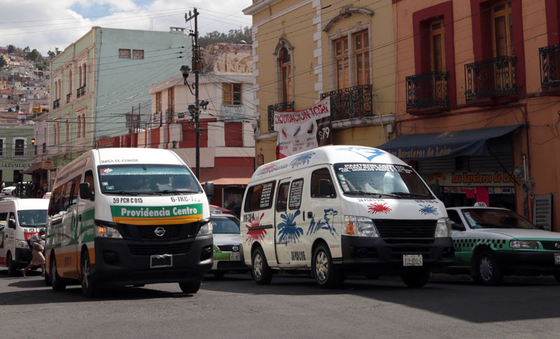 Transporte público en Pachuca. (Maribel Calderón)