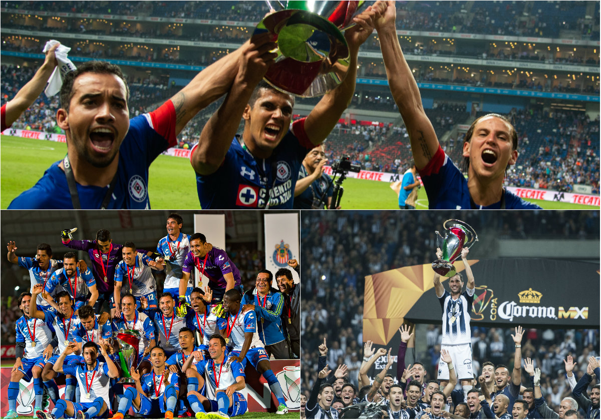 Los  diferentes campeones de  la  Copa MX (Mexsport)