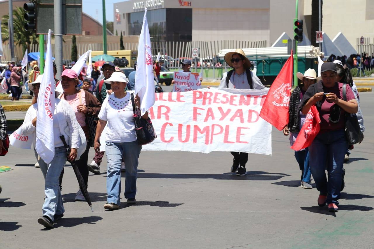Se manifiestan en Pachuca para exigir apoyo al campo. (Jorge Sánchez)